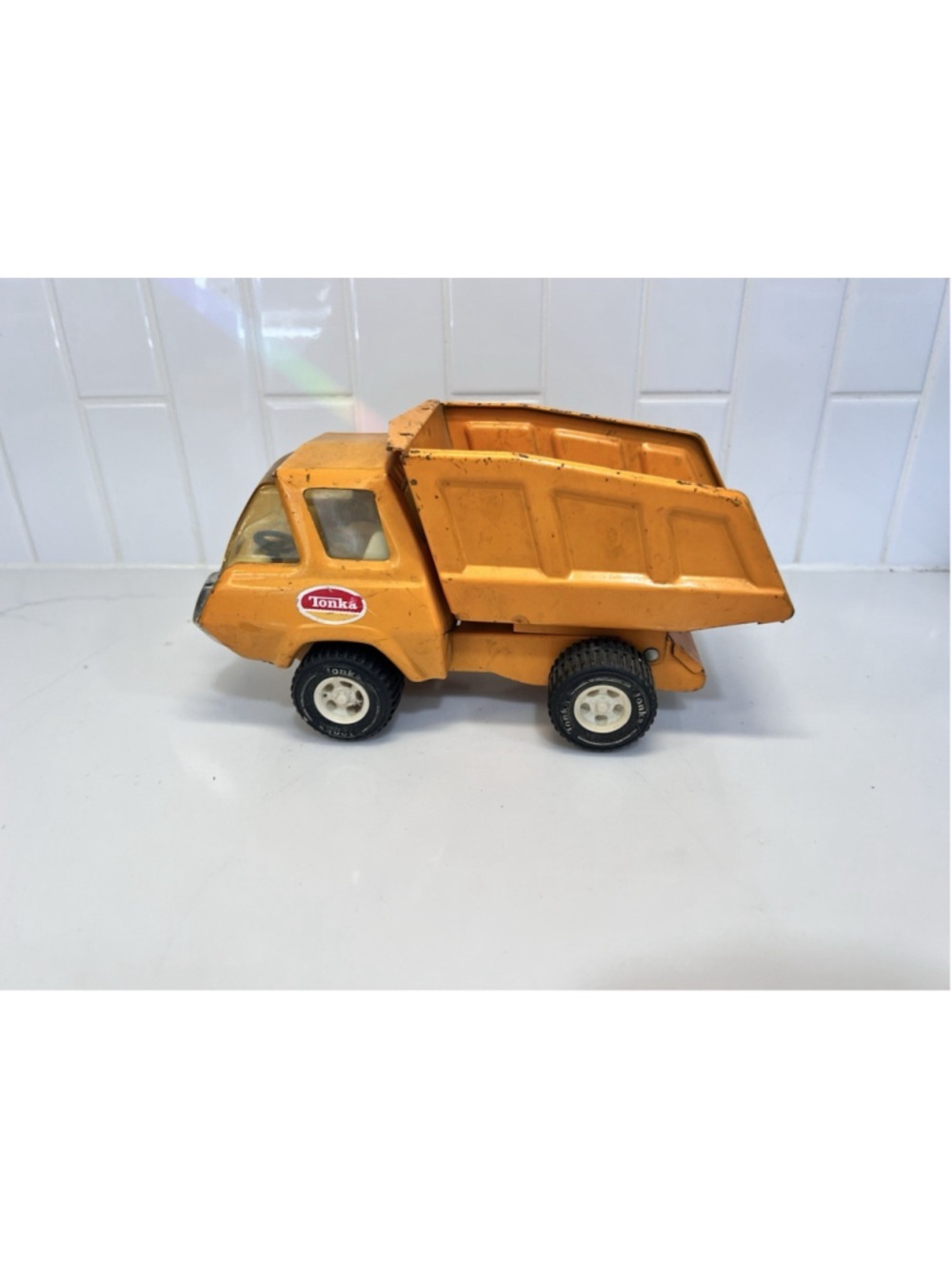 Vintage Tonka Yellow Dump Truck Small 9 Inch 1970s